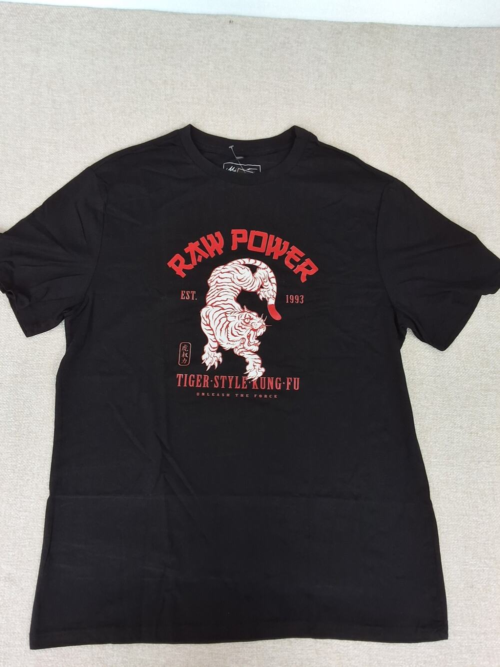 Mister T Raw Power Black Graphic Shirt Mens XL NWT Streetwear Tee